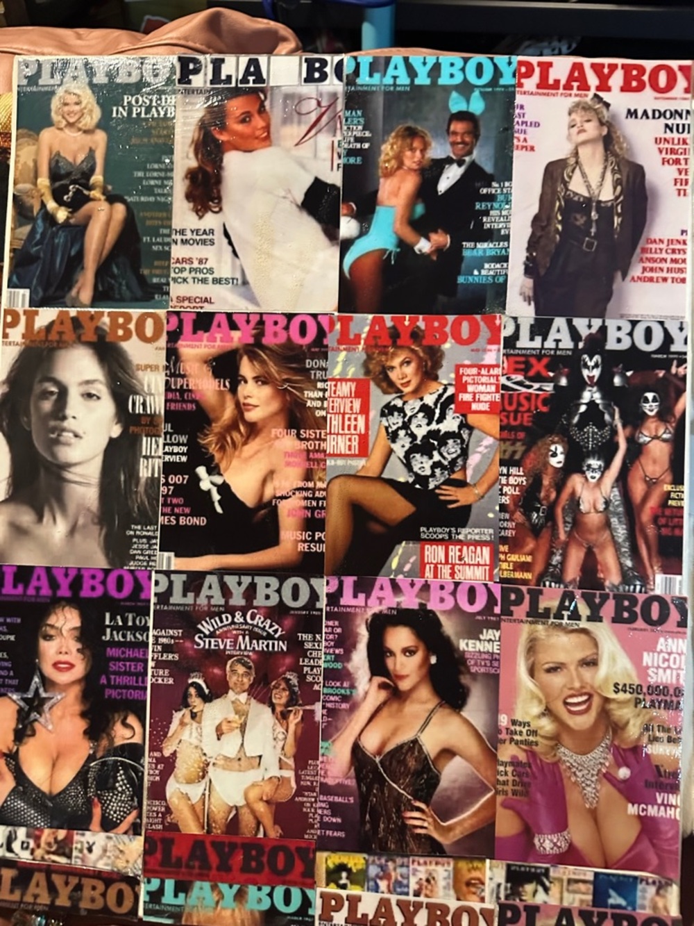 Playboy Magazine Cover Wall Art Collage - Multicolor